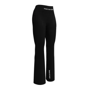 Queen Swish Elegant All Black Flare Leggings