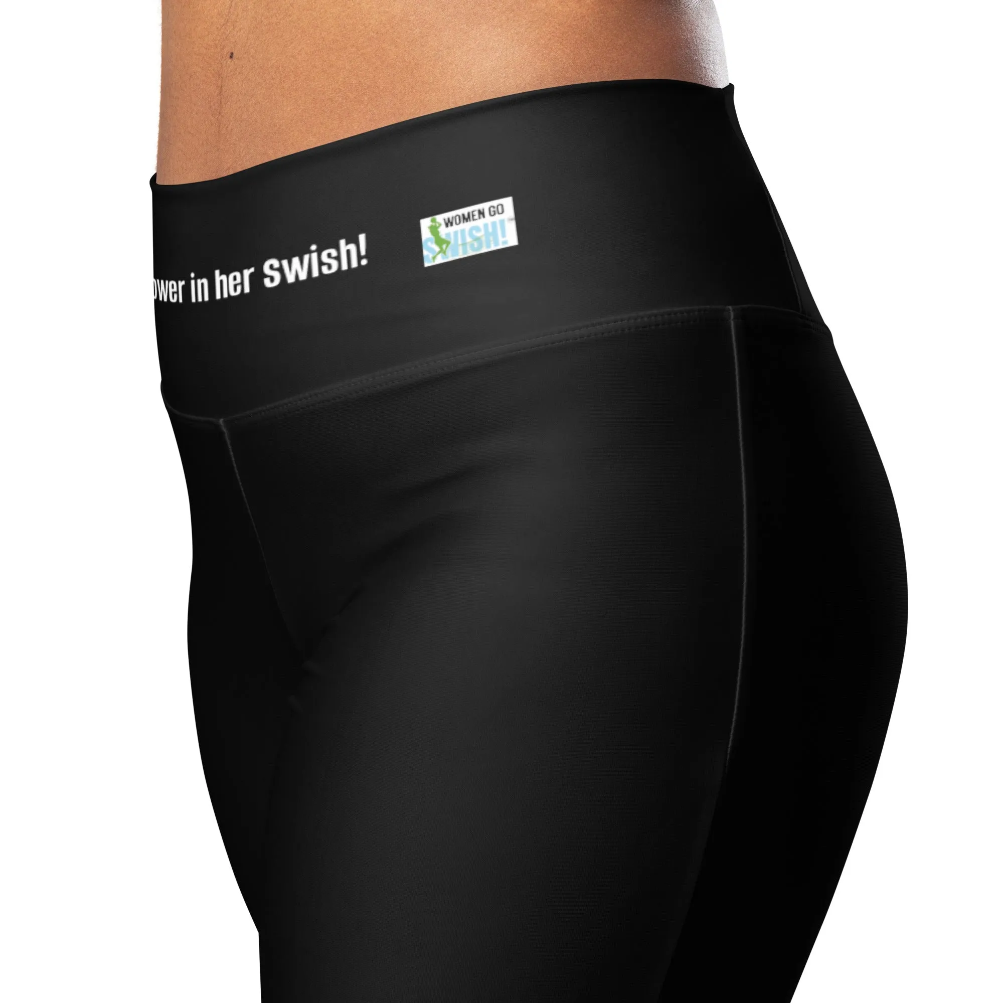 Queen Swish Elegant All Black Flare Leggings