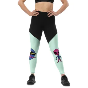 "Space Buds" Collection - Sports Leggings