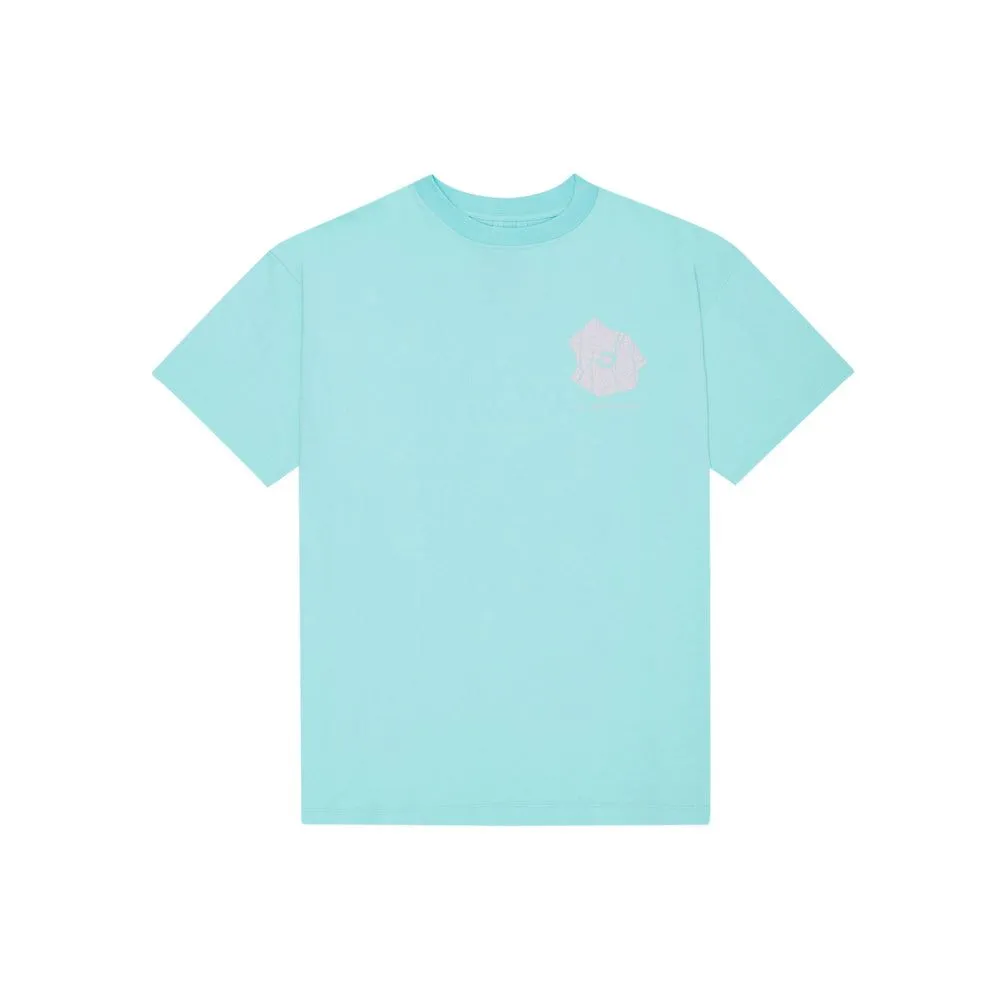 Single Jersey Cracked Print T-Shirt (Arsham Green)