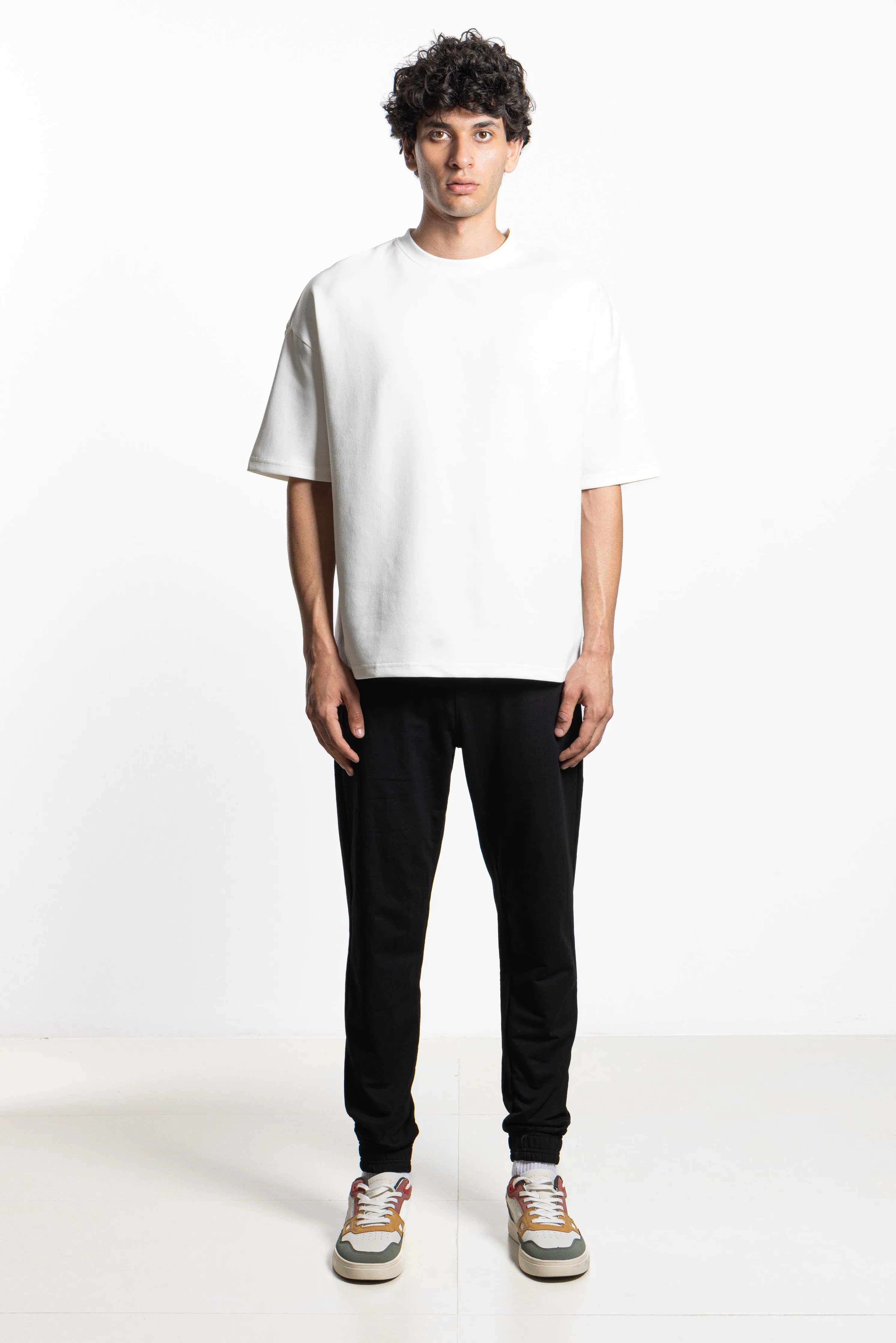 SLIM FIT JOGGER WAIST TROUSERS