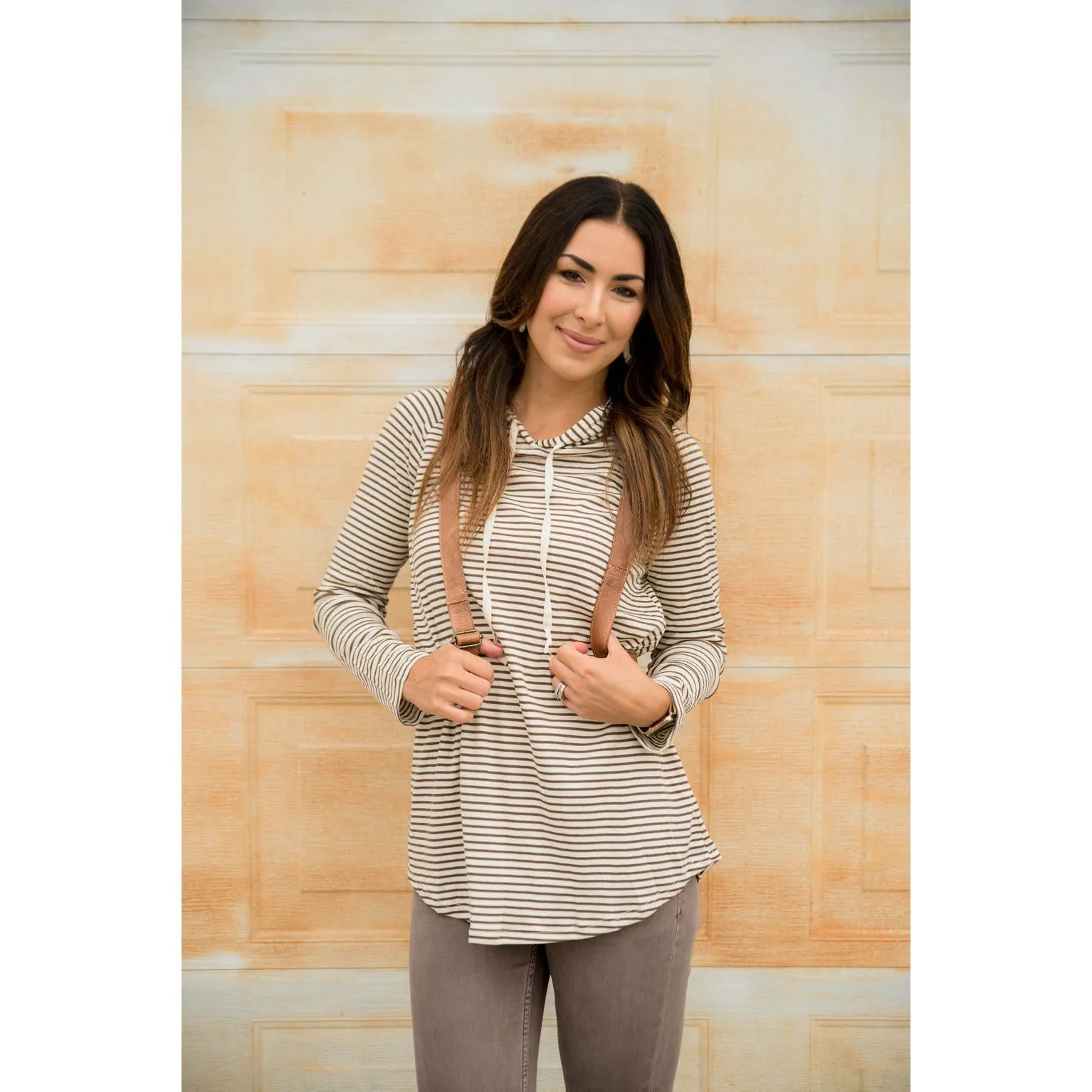 Striped Basic Hoodie
