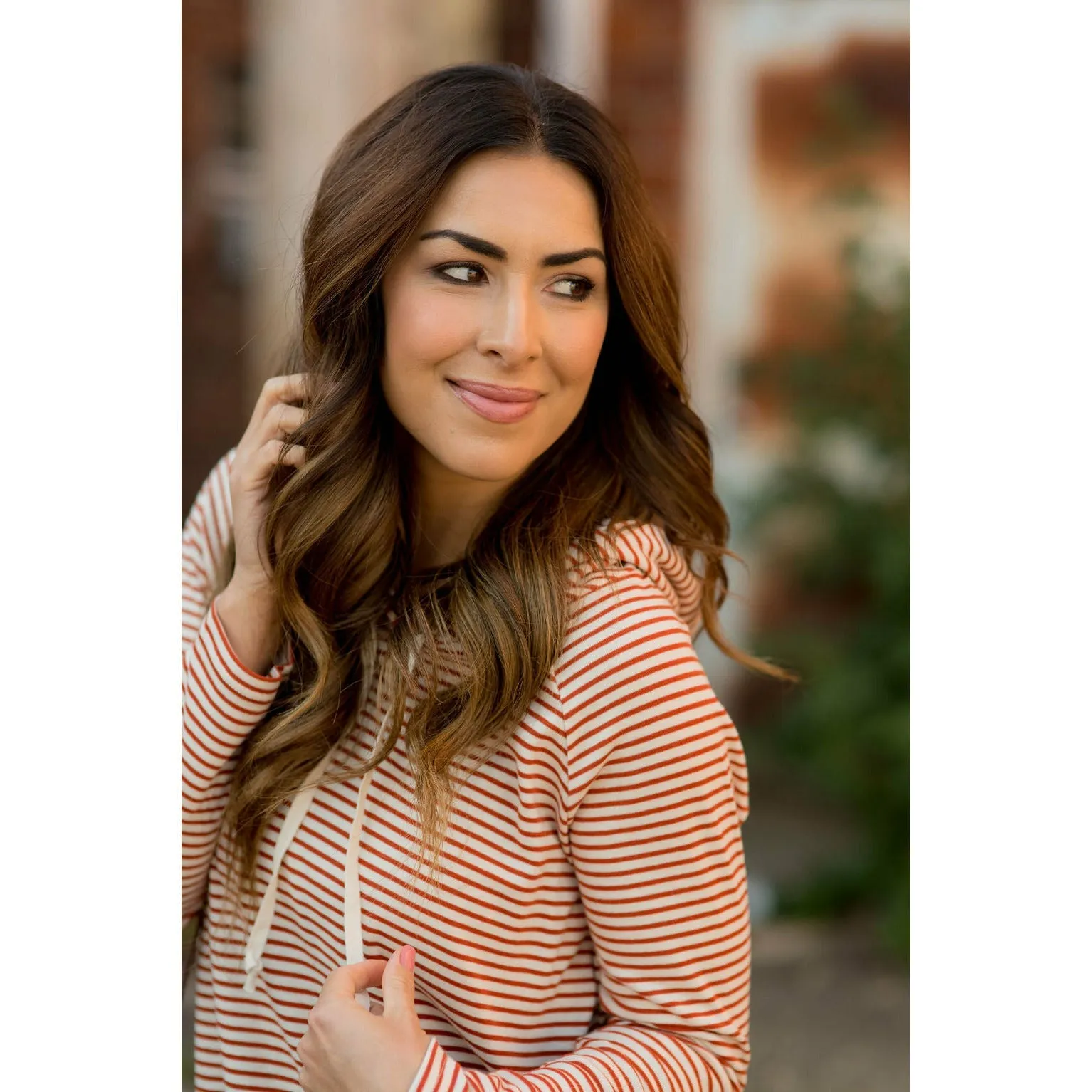 Striped Basic Hoodie