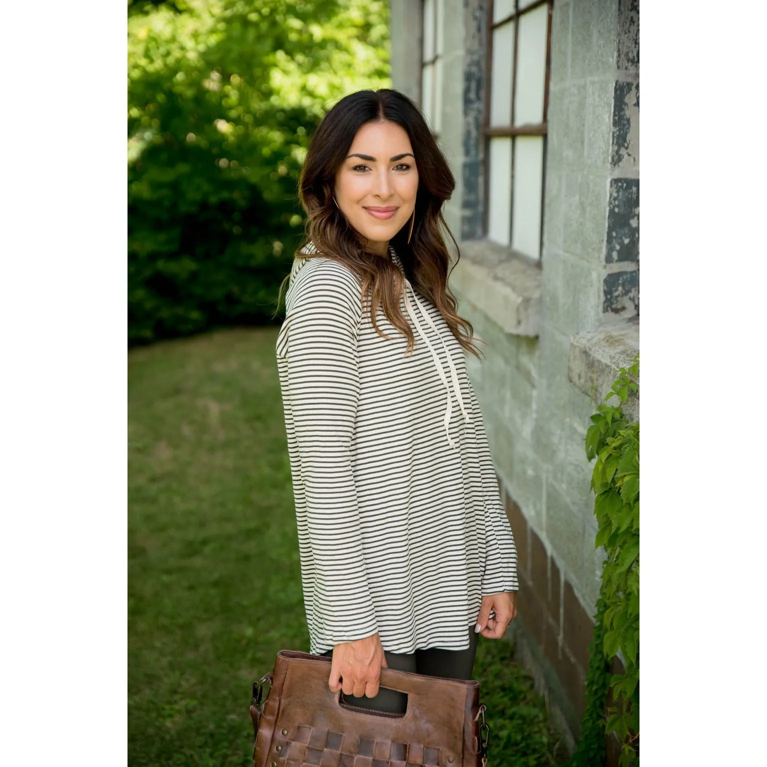 Striped Basic Hoodie