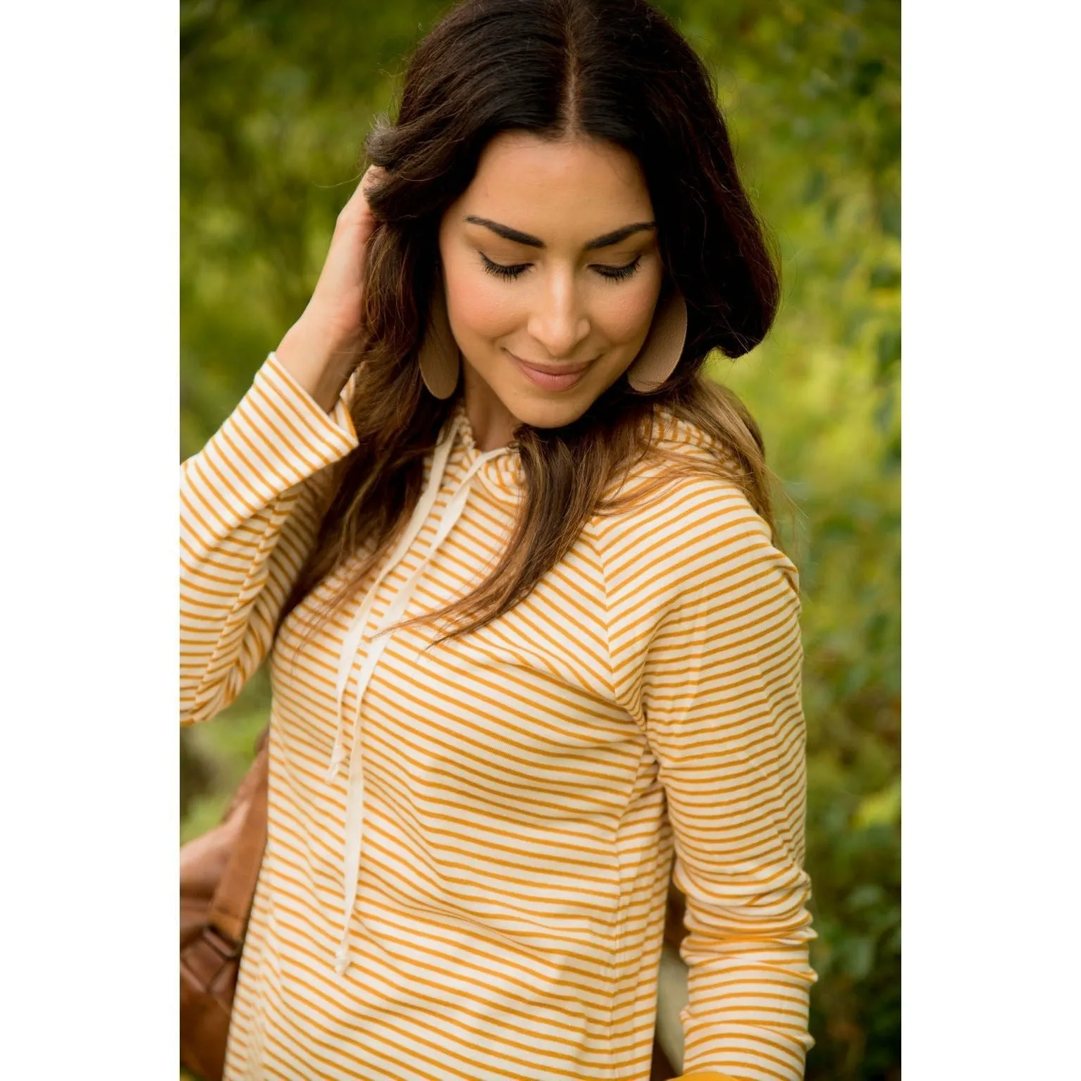Striped Basic Hoodie