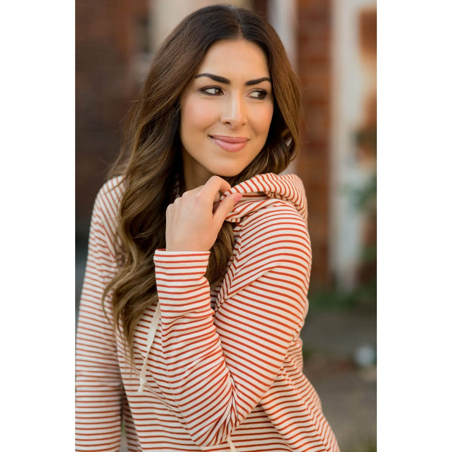Striped Basic Hoodie
