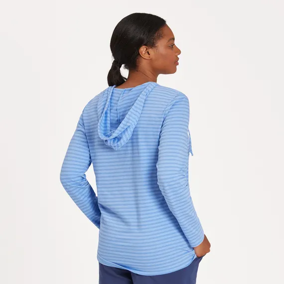 Striped Beach Chair Hooded Tee