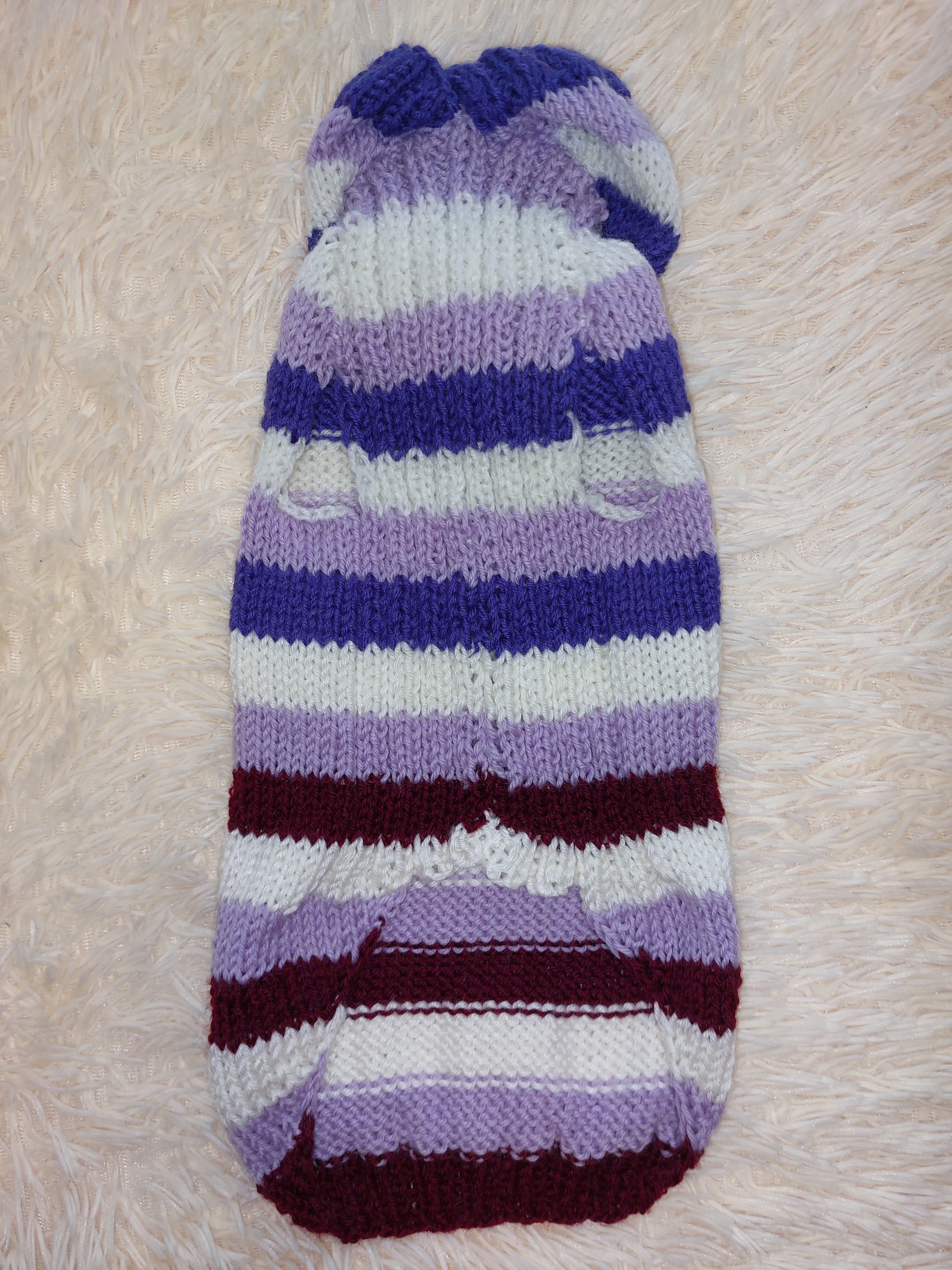 Striped sweatshirt for pets, hoodie for dogs, striped hoodie for dachshund
