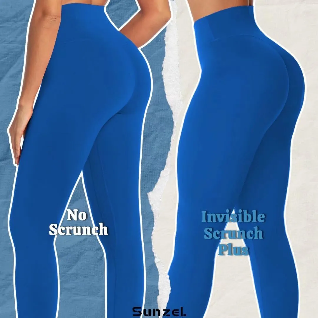 Sunzel Workout Leggings for Women Butt Lifting, Scrunch Butt Tummy Control Gym Leggings, High Waisted Squat Proof Yoga Pants