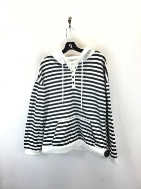 Sweatshirt Hoodie By Clothes Mentor In Striped Pattern, Size: L