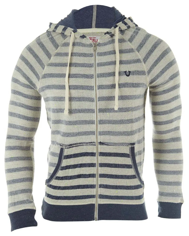 Truereligion Striped Terry Zip Hoodie Mens Style : Mwsa422fq4