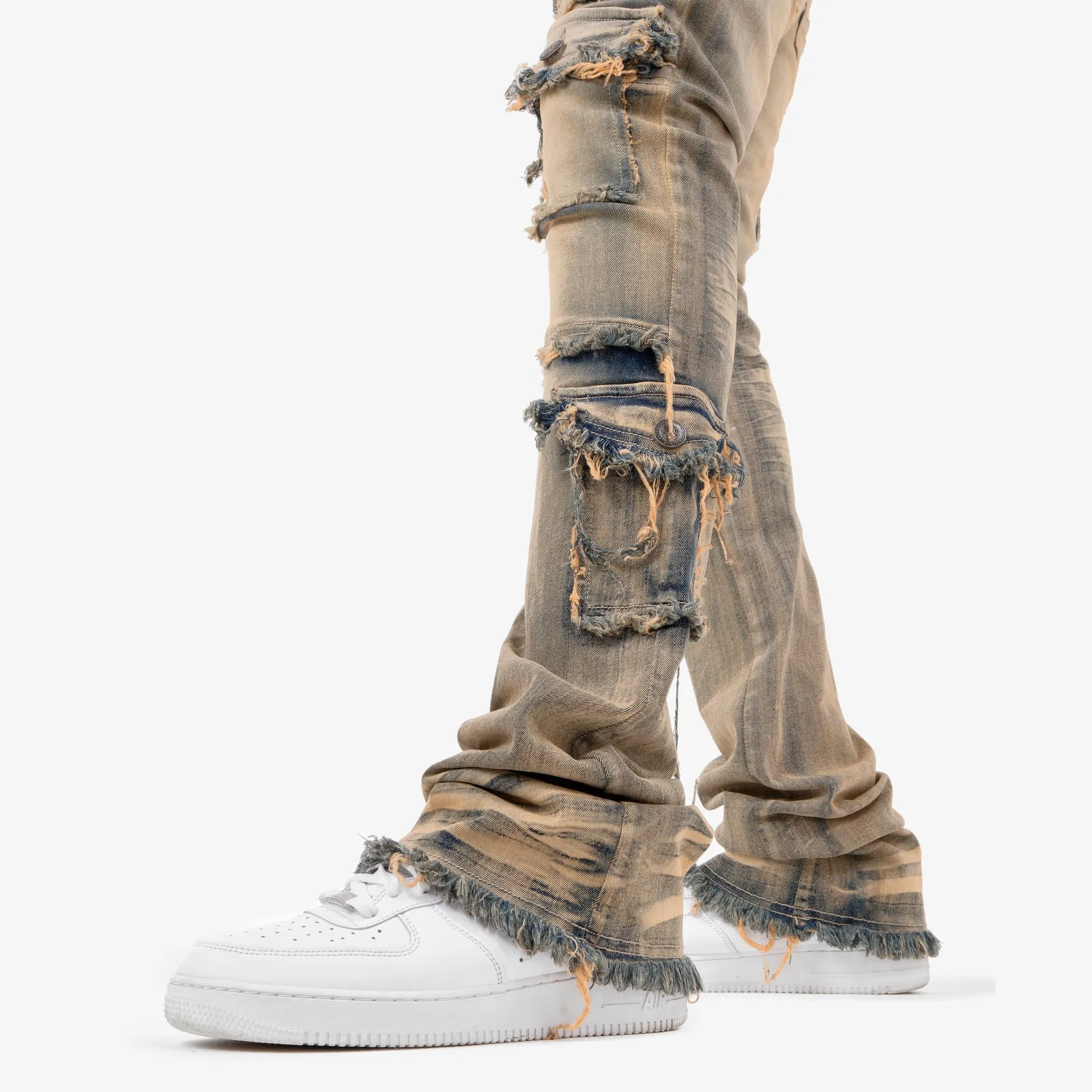 VINTAGE WASHED STACKED CARGOS