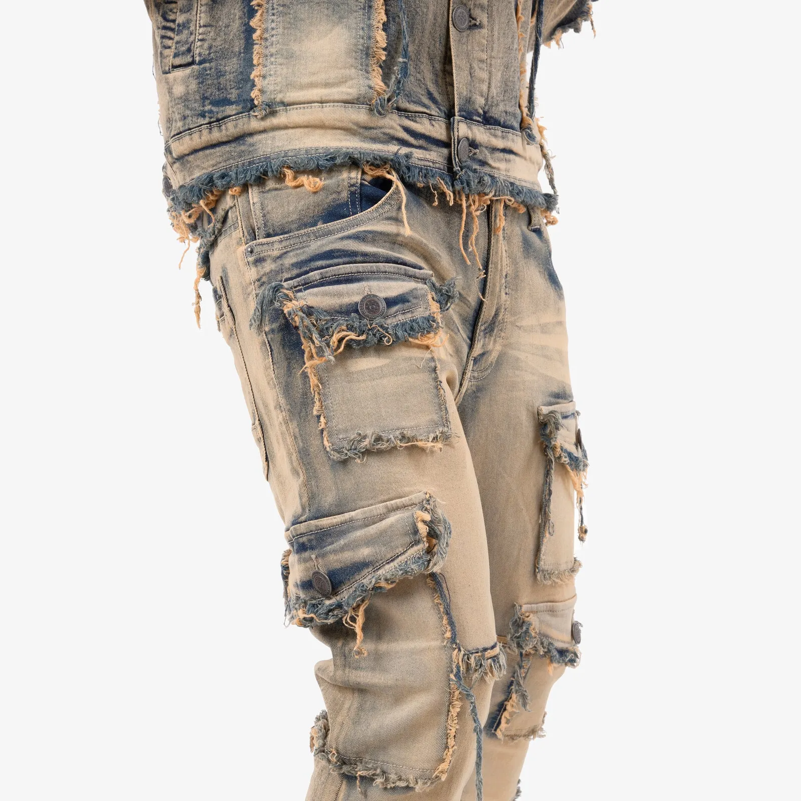 VINTAGE WASHED STACKED CARGOS