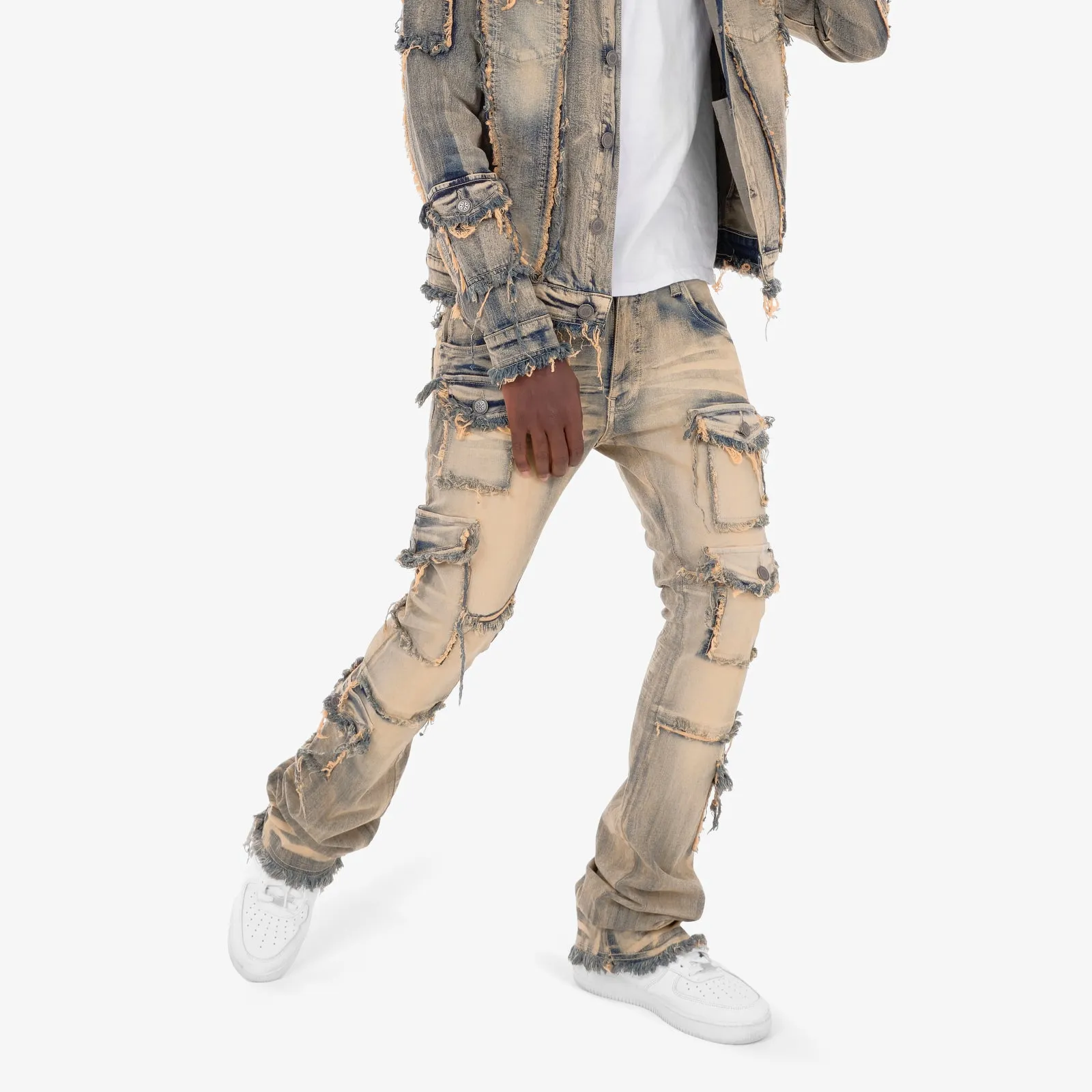 VINTAGE WASHED STACKED CARGOS