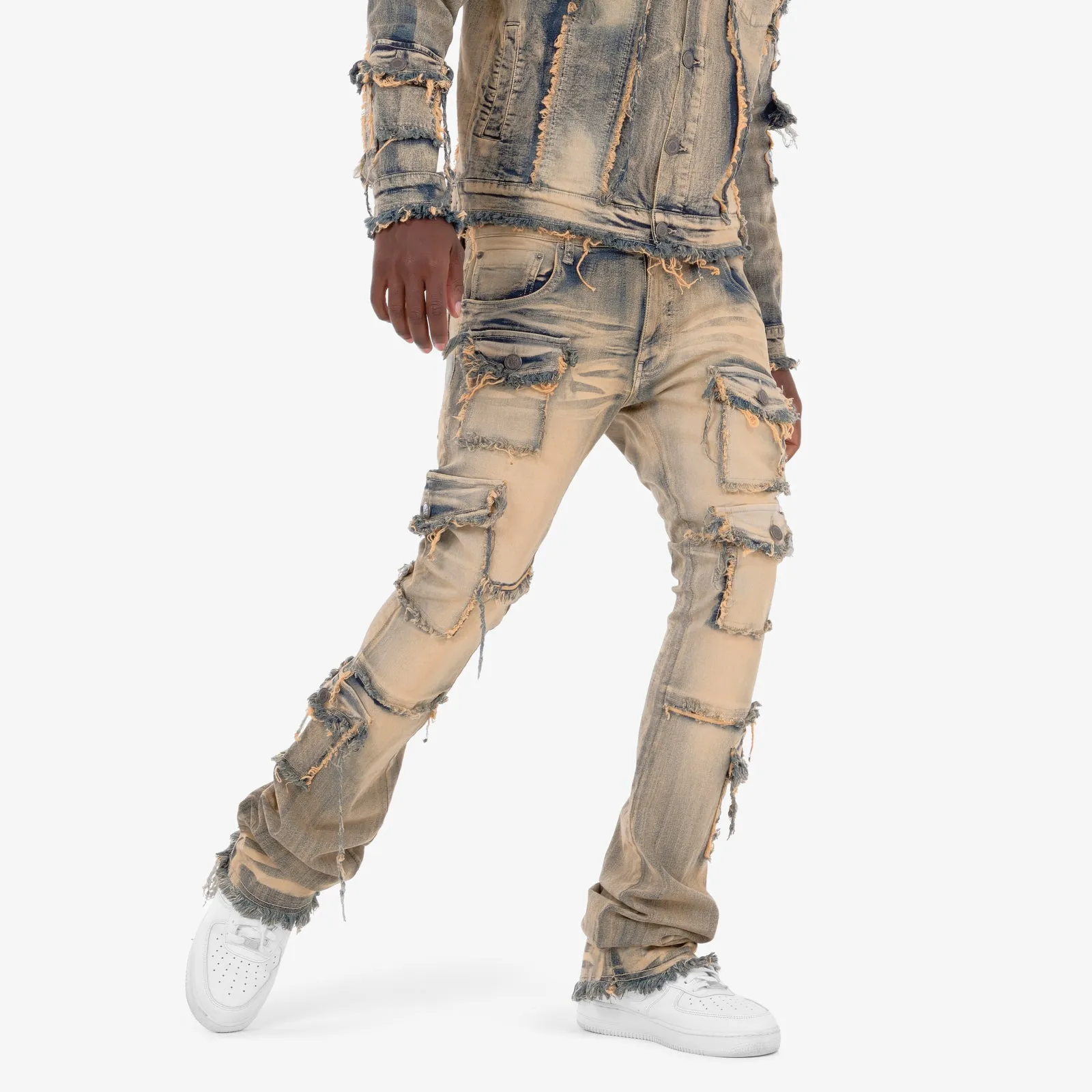 VINTAGE WASHED STACKED CARGOS