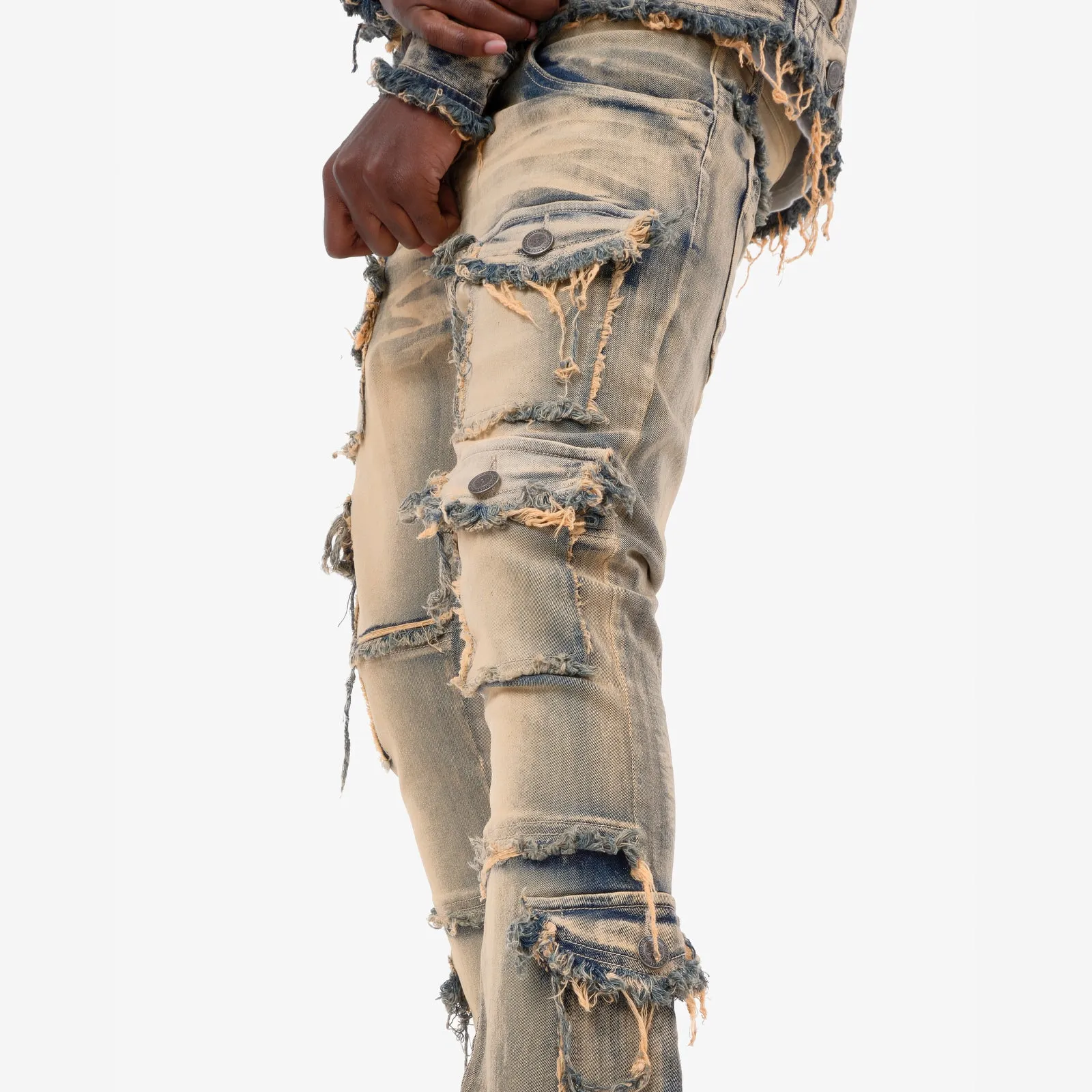 VINTAGE WASHED STACKED CARGOS