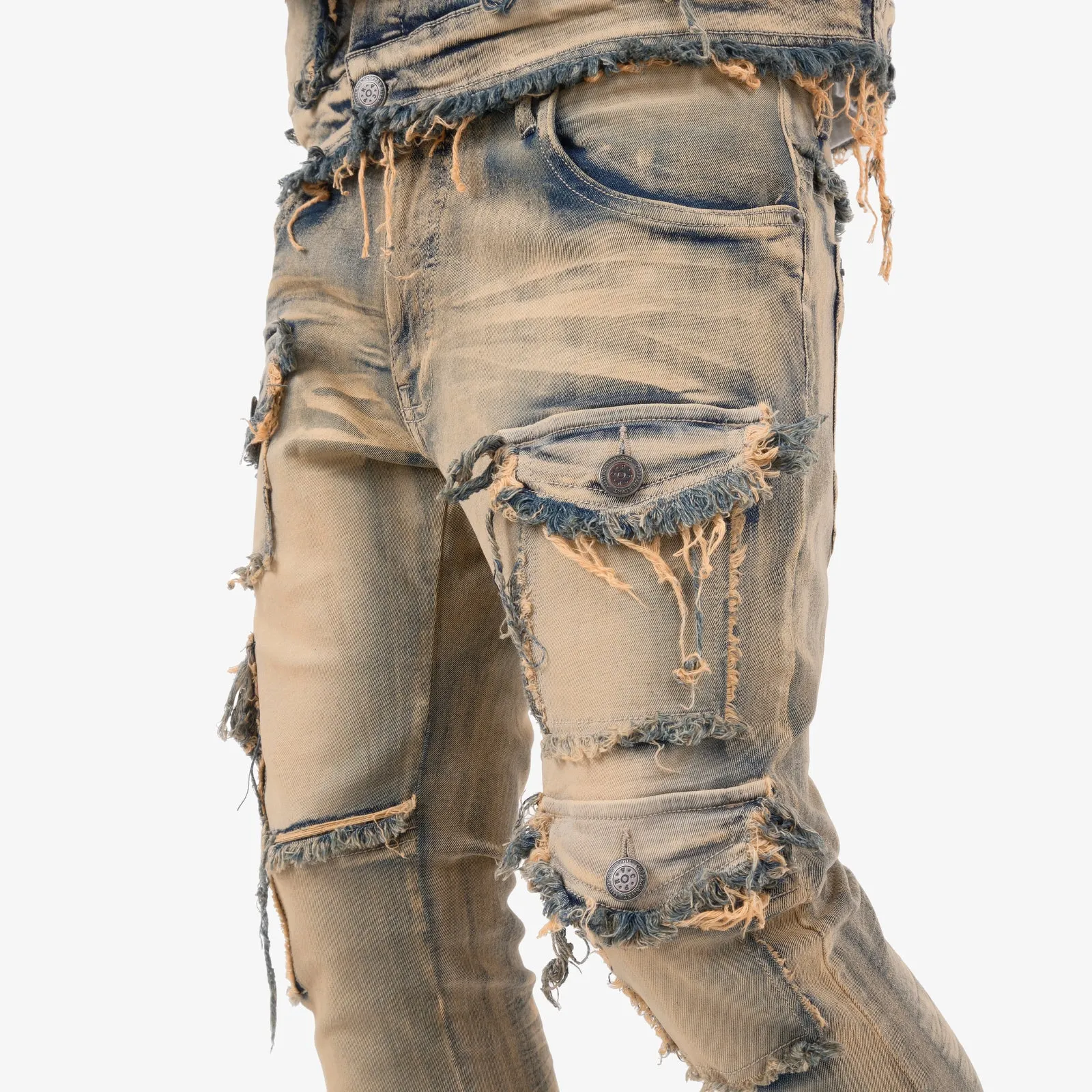 VINTAGE WASHED STACKED CARGOS