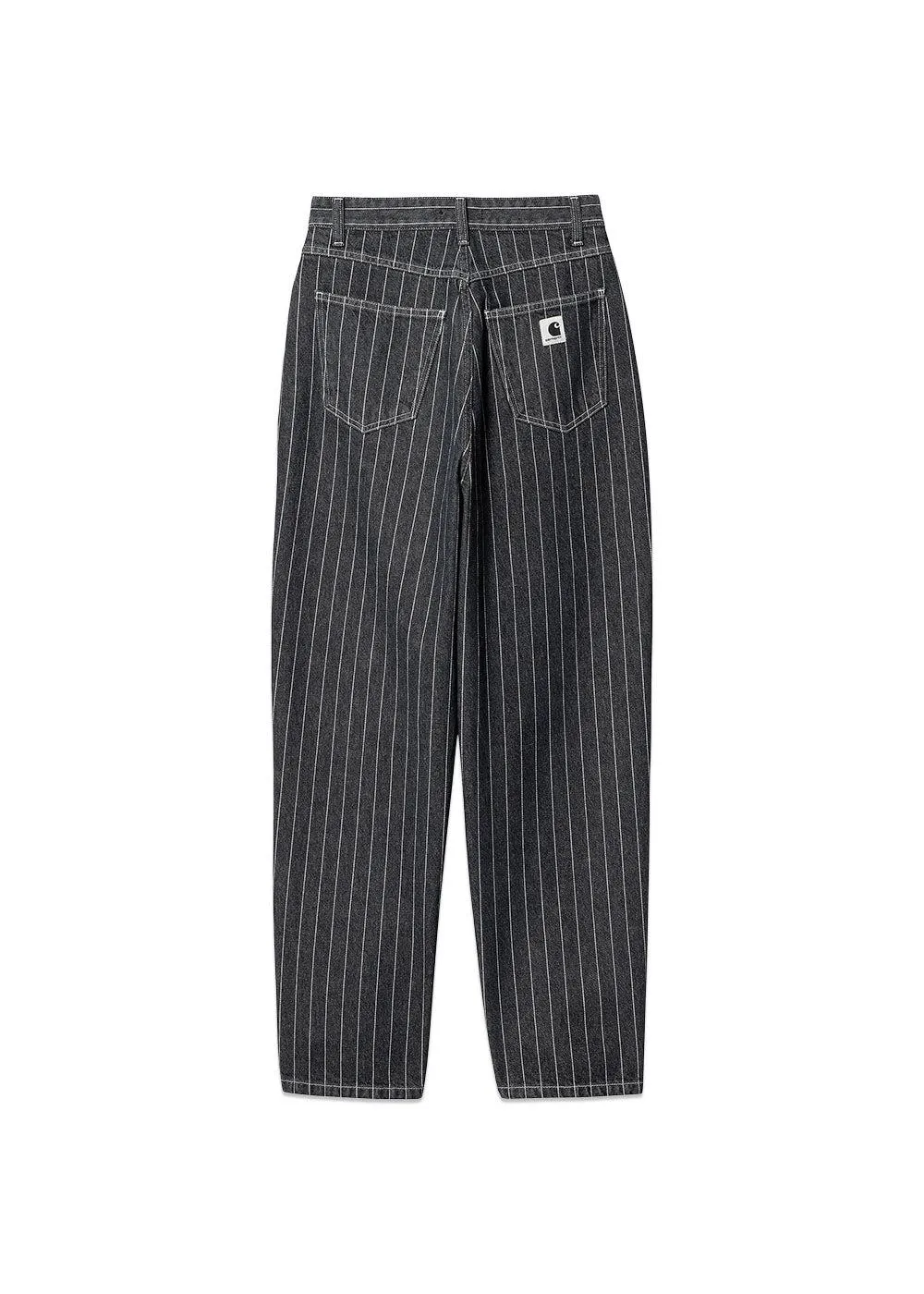 W Orlean Pant - Orlean Stripe, Black / White Stone Washed