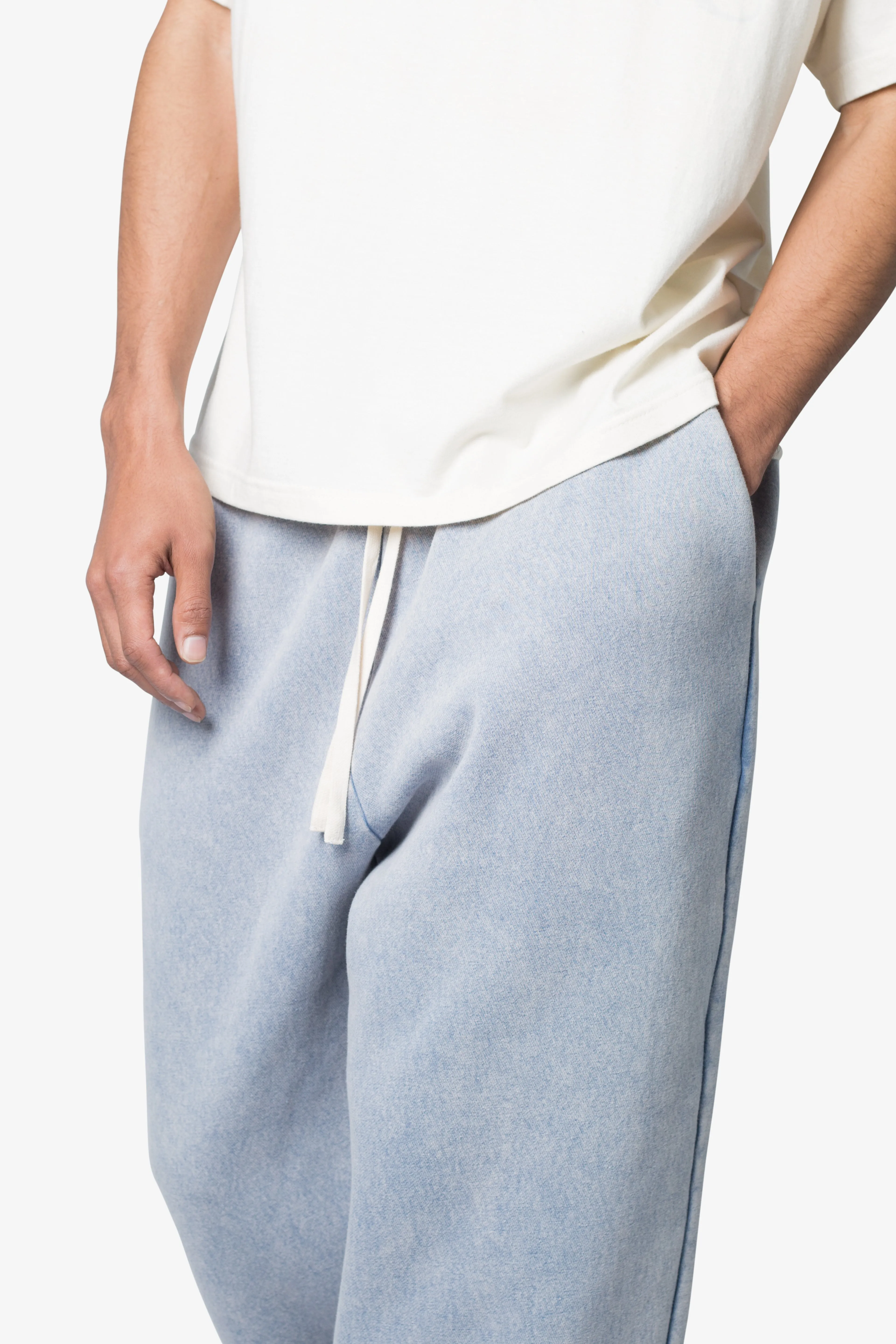 Washed Ultra Baggy Sweatpants - Washed Light Blue