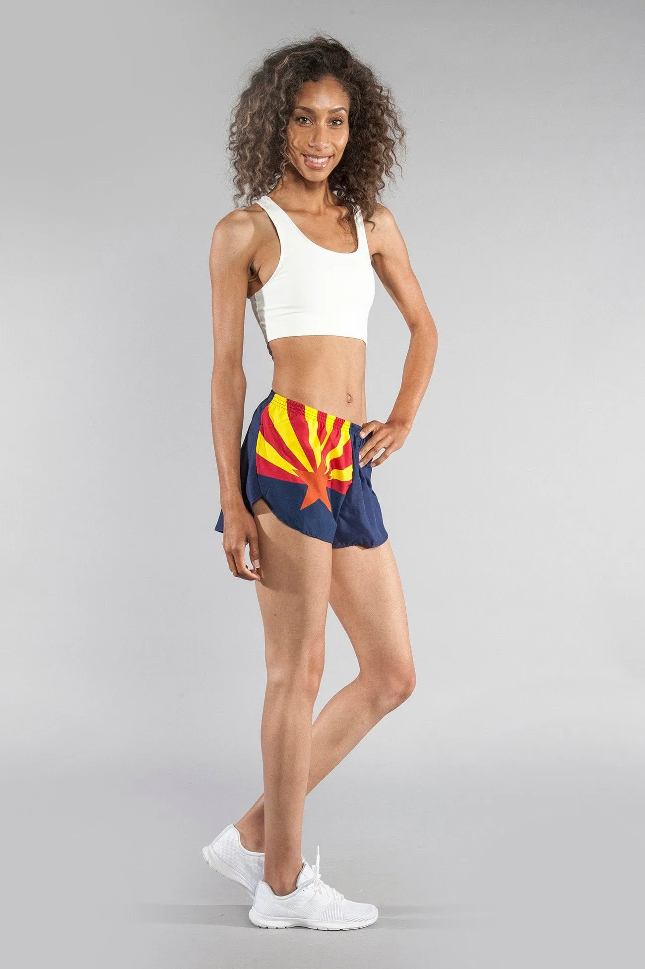 Women's 1" Elite Split Flag Shorts - Argentina