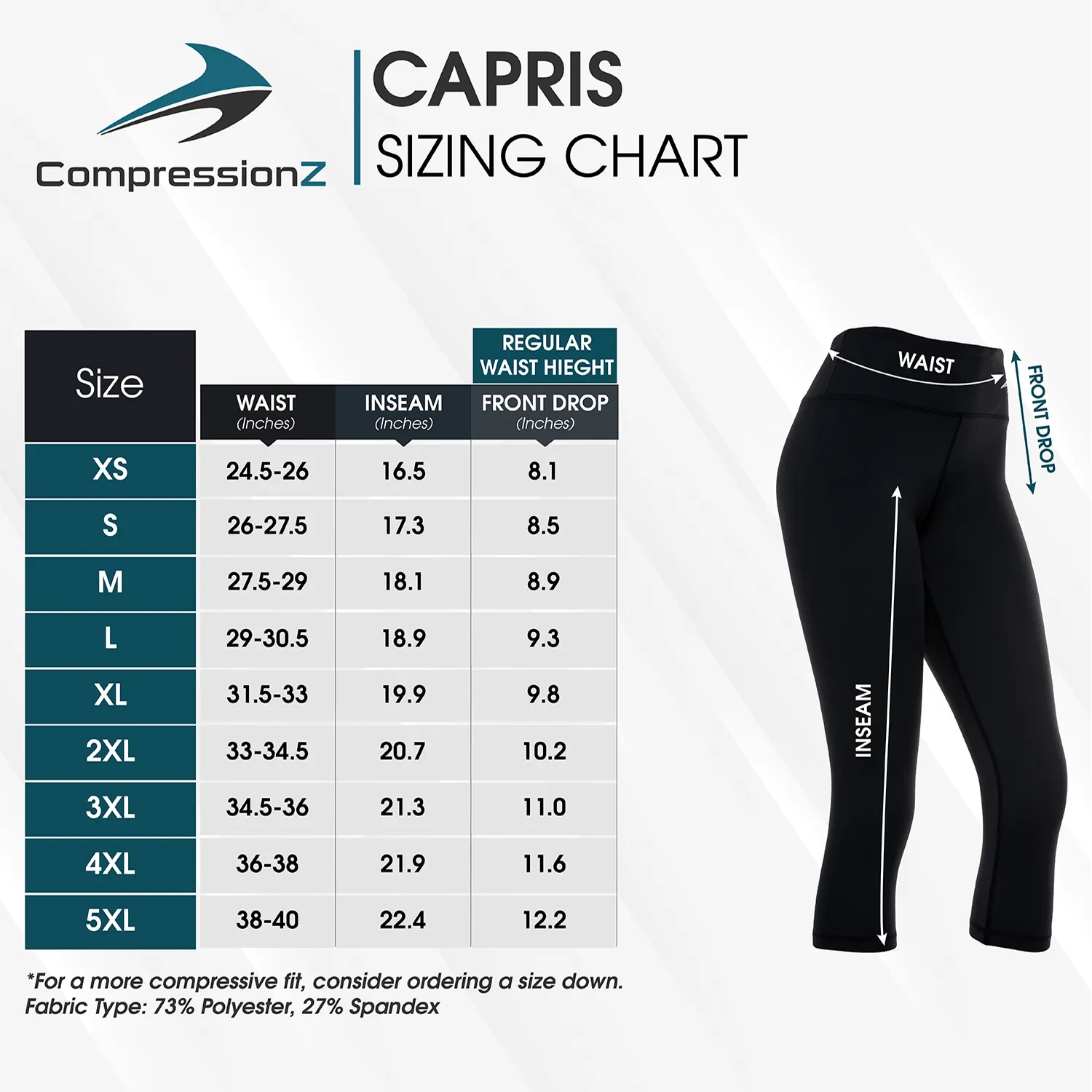 Women's Compression Capris - Pink